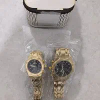 ست ساعت مچی آنالوگ رنگ طلایی