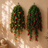 شمشاد مصنوعی آویز پرده ای تکی عمده همه مدل