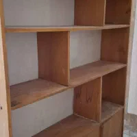 کتابخانه چوبی و ویترین شیشه ای|کتابخانه، شلف، قفسه‌های دیواری|تهران, کرمان|دیوار