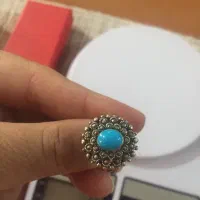 انگشتر نقره با فیروزه مرغوب
