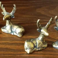 مجسمه بچه آهو برنزی