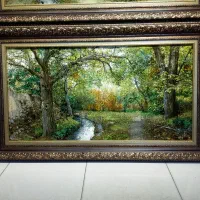 تابلو فرش باغ گردو سایز بزرگ بااقساط ۳ماهه|تابلو فرش|تهران, علم و صنعت|دیوار