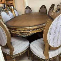 مبل و میز ناهارخوری بسیار لوکس در حد نو|مبلمان خانگی و میز عسلی|تهران, پونک|دیوار