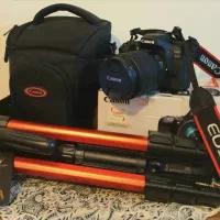 دوربین 80D canon کاملا سالم در حد نو