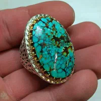 تک انگشتر فیروزه نیشابور فاخر خاص