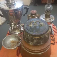 چراغ گرسوزومس وسماوروچراغ دستی سالم|کلکسیون اشیاء عتیقه|سبزوار, شرق کال میانی|دیوار