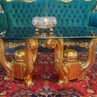 میز و عسلی جلو مبلی طلایی|مبلمان خانگی و میز عسلی|اندیشه, اندیشه فاز ۱|دیوار