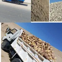 حمل بار آجر ماسه نخودی مخلوط و...