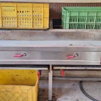 گاز کباب پز رستورانی استیل و میز کانتر