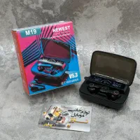 ایرپاد هدفون گیمینگ بلوتوثی M19 پاوربانک دار اصلی