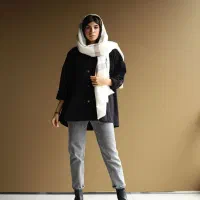 کت کتان مشکی