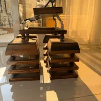 لوستر چوبی ۴ شاخه