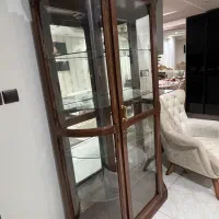 دکور شیشه ایی با چوب راش بدون نقطه