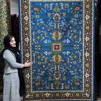 فرش کتایون رنگ آبی ۷۰۰شانه ضخیم ۶/۹/۱۲ متری