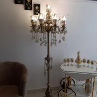 آباژور تمام برنز صفر با ۳عدد شمع دانی تمام برنز|چراغ خواب و آباژور|تهران, تجریش|دیوار