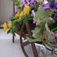 کالسکه گل مصنوعی