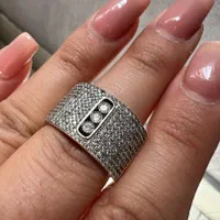 انگشتر نقره فول نگین ایتالیای شیک|بدلیجات|تهران, افسریه شمالی|دیوار