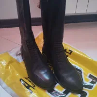 بوت چرم ساق بلند