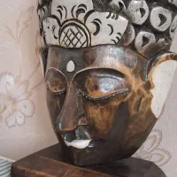 صورتک دیوارکوب چوبی دومتری