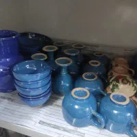 ظروف سفالی .جام..ظروف کریستال . شیشه همه درحدنو