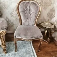مبل سلطنتی 7 نفره استیل با ویترین چوب راش|مبلمان خانگی و میز عسلی|شهریار, شهریار|دیوار