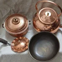 قابلمه مسی قدیمی و سنگین