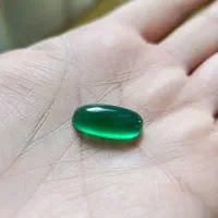 عقیق سبز آلمانی طوقدار