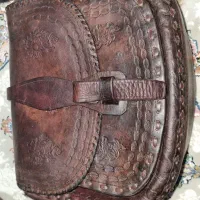 کیف تمام چرم سوارکاری