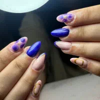 کاشت ناخن فقط۳۸۰ ترمیم ۳۰۰ با متریال اترکشن به