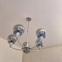 لوستر ۵ شاخه استیل مولکولی