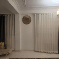 پرده پانچی رنگ طوسی درحدنو