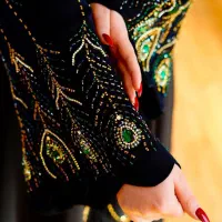 جواهر دوزی و مروارید دوزی روی انواع لباس|لباس|بهبهان, |دیوار