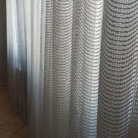 پرده مینیمال پذیرایی ابریشمی شیک