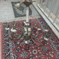 چهار تا لوستر برنجی دوتاش دیواری دوتاش ۸شعله|لوستر و چراغ آویز|کرج, برغان|دیوار