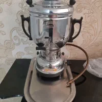 سماور استیل با سینی