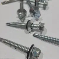 پیچ شیروانی سرمته ، واشر دار، و نوک تیز استیل|ابزارآلات|چالوس, |دیوار