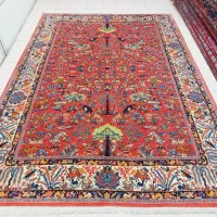 فرش دستباف ۶متری ساروق اراک طرح شکارگاه