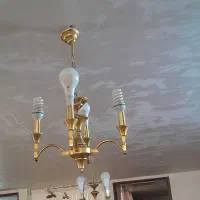 لوستر طلایی|لوستر و چراغ آویز|کرمانشاه, |دیوار