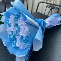 دست گل روبانی برای کادو|گل مصنوعی|گلبهار, شهر جدید گلبهار|دیوار