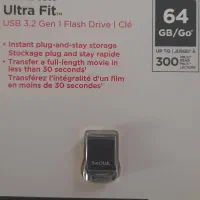 فلش مموری SanDisk Ultra Fit 64GB آکبند USB 3.2