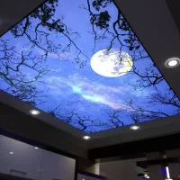 سقف لابل اسمان مجازی لاکر،کناف، لاین نوری وکشسان
