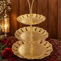ظرف زیبا ۳ طبقه سیلور پلیت آنتیک اصل و اورژینال