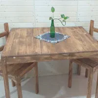 میز و صندلی تمام چوب