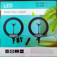 رینگ لایت مدل YQ-360A بهمراه سه پایه|دوربین عکاسی و فیلمبرداری|اصفهان, باغ کاران|دیوار