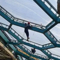 شستشو نما پیچ روپلاک نورپردازی راپل|خدمات پیشه و مهارت|کیش, |دیوار