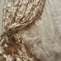 پرده تور و دکور و گل میخ و آویز پرده و کراوات پرده|پرده، رانر، رومیزی|سهند, |دیوار