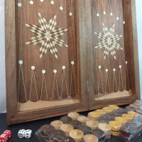 تخته نرد مینیاتور 50 سانتی کادویی هدیه بازی چوبی|صنایع دستی و سایر لوازم تزئینی|تهران, تهران پارس|دیوار