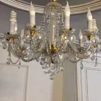 لوستر ده شاخه کریستال