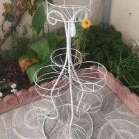 استند گلدان فلزی ۷ عددی