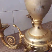 لوستر قدیمی مات گلدار ابطلا شده
